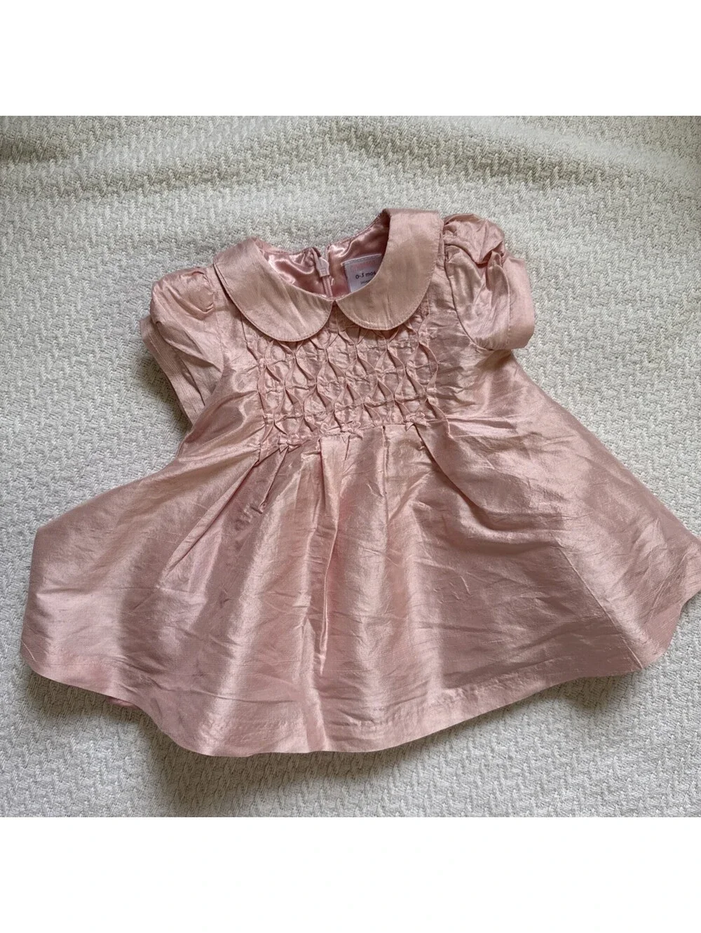 2007 Gymboree 100% silk Dress Pink Size 0-3M